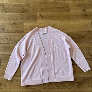 New Hemisphere 100% Cashmere Pink Cardigan Sweater